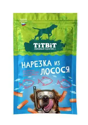 Купить titbit лакомство для собак нарезка из лосося