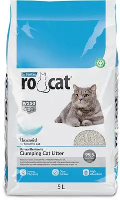 Купить ro cat Комкующийся наполнитель для кошек без пыли "Натуральный", пакет