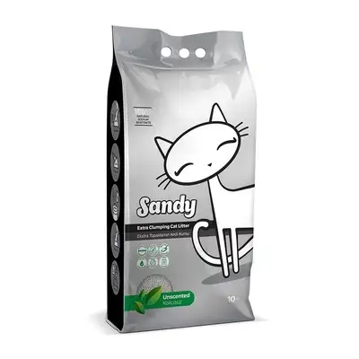 Купить sandy комкующийся наполнитель для кошек без ароматизатора