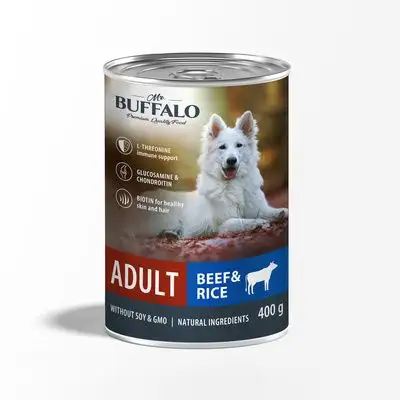 Купить mr.buffalo Консервы для собак "Говядина с рисом"