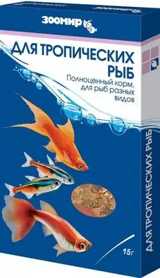 Купить ЗООМИР корм для тропических рыб, коробка