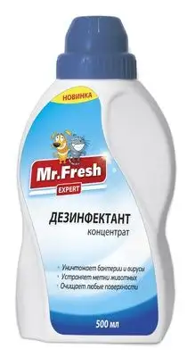 Купить mr.fresh средство для уборки помещений, дезинфектант, концентрат