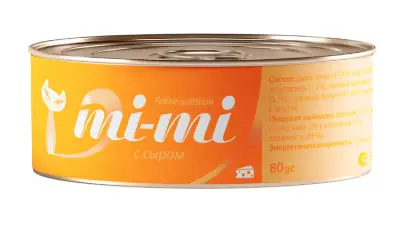 Купить mi-mi консервы для кошек кусочки тунца с сыром в желе