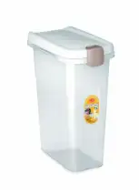 Купить stefanplast Прозрачный контейнер для корма для собак и кошек, с белой крышкой