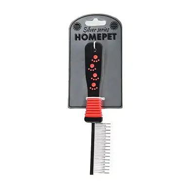 Homepet SILVER SERIES расческа с переменными зубьями металлическая для собаки и кошек 31 зуб