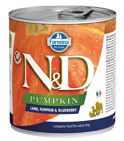 Купить farmina n&d pumpkin Беззерновые консервы для собак всех пород, с ягнёнком, тыквой и черникой
