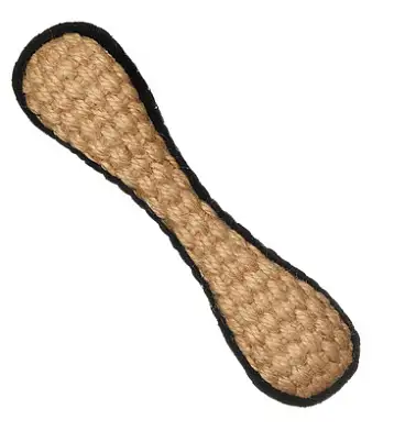 BOW WOW натуральная джутовая кость с черной тканью