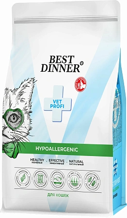 Купить best dinner cat vet profi hypoallergenic сухой корм для кошек при пищевой аллергии