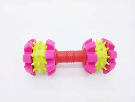 Купить homepet dental игрушка для собак гантель с шипами tpr