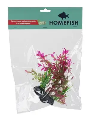 HOMEFISH Конгея растение для аквариума пластиковое с грузом