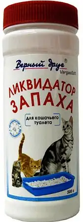 Купить Верный Друг средство ликвидатор запаха кошачьих туалетов (порошок)