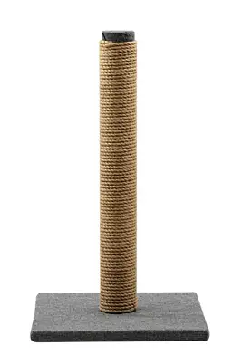 ZOOexpress когтеточка для кошек столбик, джут и рогожка