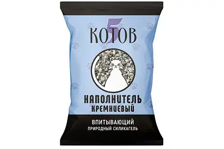 Купить Котович наполнитель для кошек кремниевый впитывающий, голубой