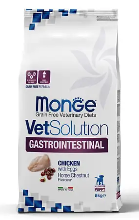 Купить monge vetsolution dog gastrointestinal puppy сухой корм для щенков всех пород при заболеваниях ЖКТ