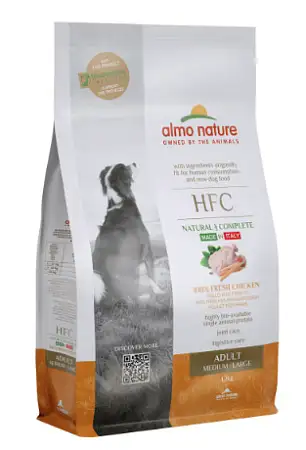 Купить almo nature сухой корм для взрослых собак средних и крупных пород с курицей 