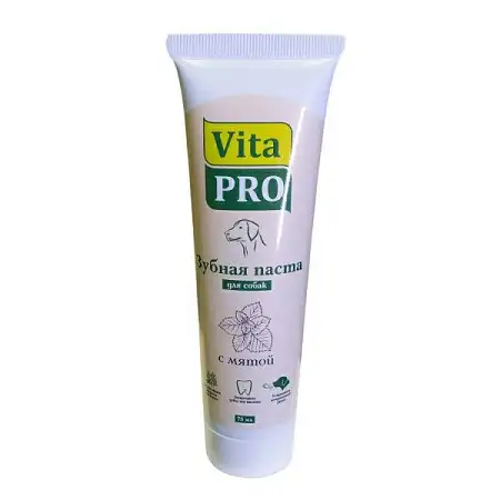 Купить vita pro зубная паста для собак с мятой