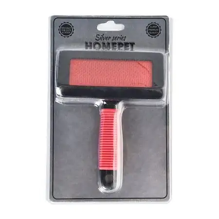 Купить homepet silver series  пуходерка пластиковая для собак и кошек 
