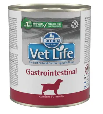 Farmina Vet Life Dog Gastrointestinal консервы для собак при нарушении пищеварения и всасывания в кишечнике