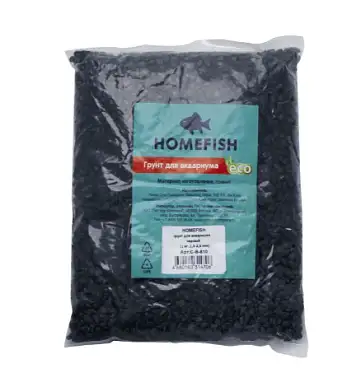 HOMEFISH грунт для аквариума 1,5-2,5 мм черный