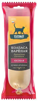 TITBIT Лакомства для кошек колбаса вареная Особая