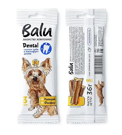 Купить balu жевательное лакомство для собак с кальцием, фосфором