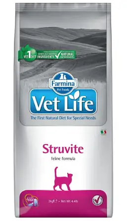 Купить farmina vet life сухой корм для кошек при мочекаменной болезни, струвиты (struvite)