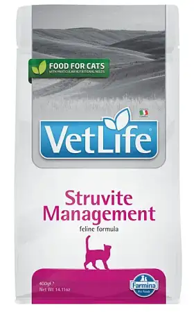 Купить farmina vet life cat struvite management сухой корм для взрослых при рецидивах МКБ струвитного типа