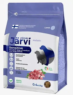 Jarvi сухой корм для взрослых собак средних и крупных пород с чувствительным пищеварением со вкусом ягнёнка срок до 30.11.26
