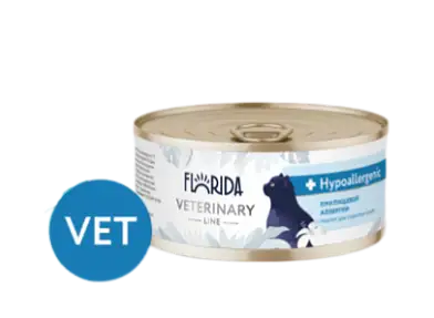 Florida vet Hypoallergenic, консервы для взрослых кошек при пищевой аллергии