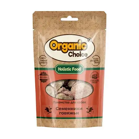 Купить organic Сhoice лакомство для собак семенники говяжьи