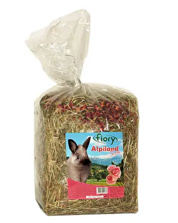Купить fiory alpiland rose сено для грызунов  Альпийское с розой 