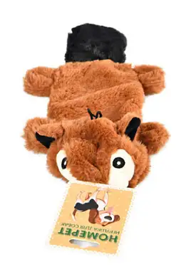 Homepet игрушка для собак бобер, с пищалкой и шуршащим эффектом, плюш