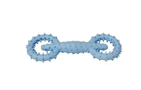 Купить homepet dental игрушка для собак гантель голубая